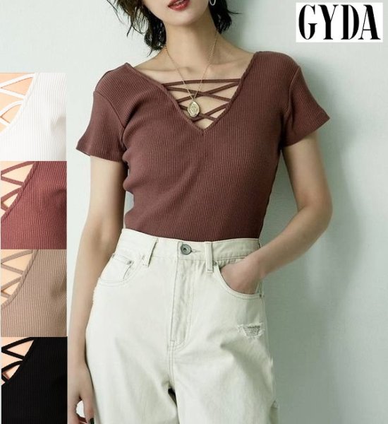 画像1: GYDA ( ジェイダ ) - 2WAYバインダーTシャツ (1)