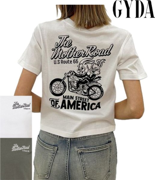 画像1: GYDA ( ジェイダ ) - Route66 BUNNYショートTシャツ (1)