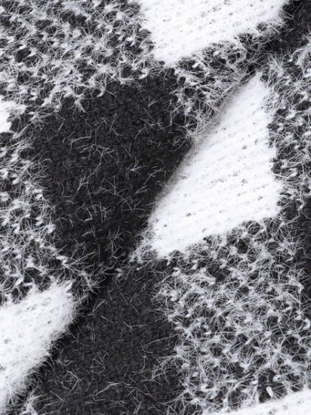 画像7: GYDA ( ジェイダ ) - CHECK shaggy ニットスカートライクショートパンツ (7)