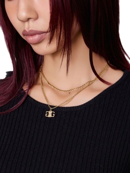 画像3: GYDA ( ジェイダ ) - JEYSUS Symmetry GYAD3レイヤードネックレス (3)