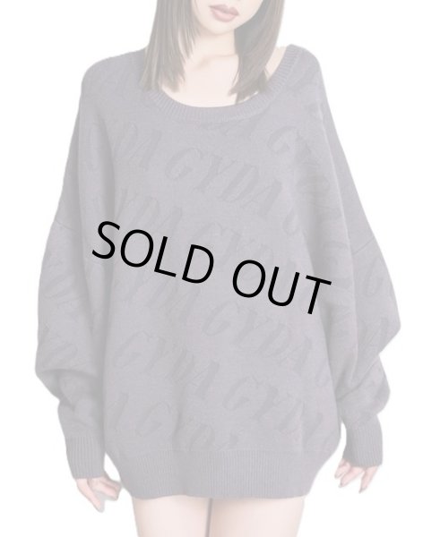 画像2: GYDA ( ジェイダ ) - GYDA SLANT PATTERNニットトップス (2)