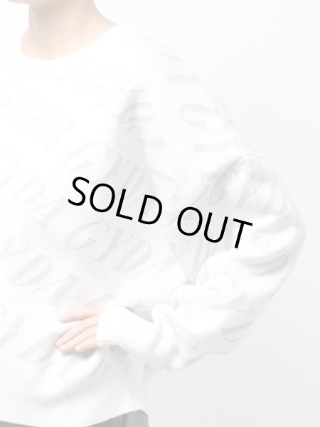 画像7: GYDA ( ジェイダ ) - GYDA SLANT PATTERNニットトップス (7)