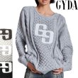 画像1: GYDA ( ジェイダ ) - GGサガラ刺繍ケーブルニットトップス (1)