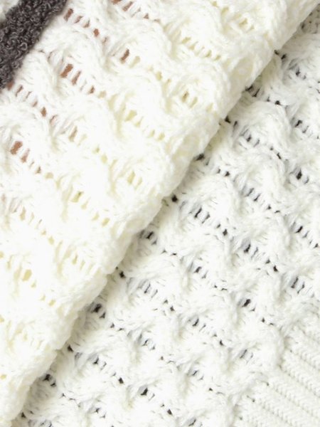 画像11: GYDA ( ジェイダ ) - GGサガラ刺繍ケーブルニットトップス (11)