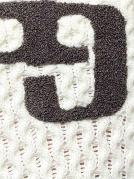 画像12: GYDA ( ジェイダ ) - GGサガラ刺繍ケーブルニットトップス (12)