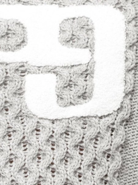 画像13: GYDA ( ジェイダ ) - GGサガラ刺繍ケーブルニットトップス (13)