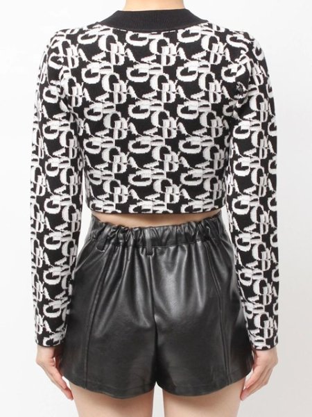 画像6: GYDA ( ジェイダ ) - GYDA pattern プチハイニットトップス (6)