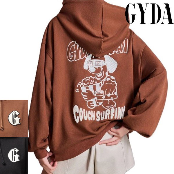 画像1: GYDA ( ジェイダ ) - COUCH SURFING GYDALMATIANスウェットパーカー (1)