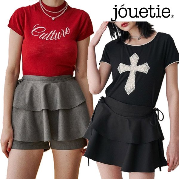 画像1: jouetie ( ジュエティ ) - フリルレイヤード2WAYショートパンツ (1)