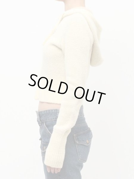 画像3: jouetie ( ジュエティ ) - ビジューロゴジップコンパクトフーディ (3)