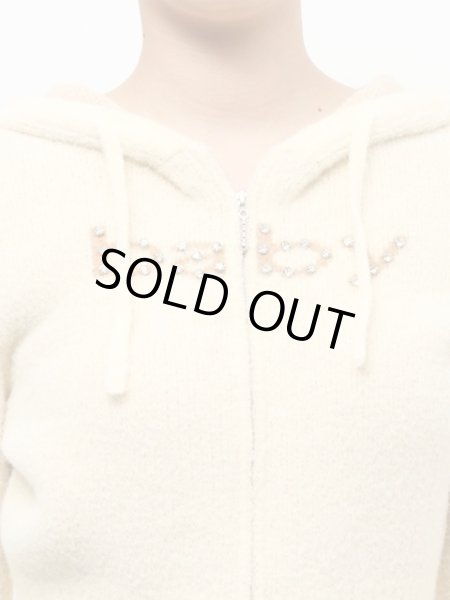 画像4: jouetie ( ジュエティ ) - ビジューロゴジップコンパクトフーディ (4)