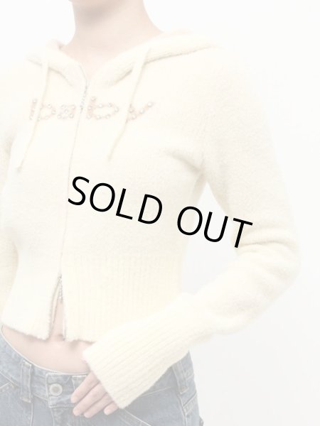 画像5: jouetie ( ジュエティ ) - ビジューロゴジップコンパクトフーディ (5)