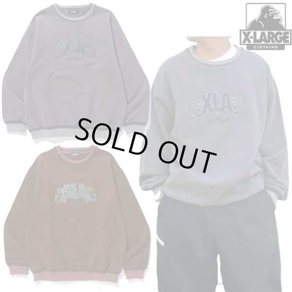 画像1: XLARGE ( エクストララージ ) - XLA EMBROIDERY CREWNECK SWEATSHIRT (1)