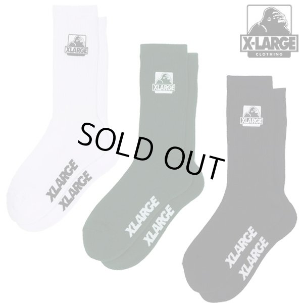 画像1: XLARGE ( エクストララージ ) - OG EMBROIDERY SOCKS (1)