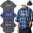 画像1: XLARGE ( エクストララージ ) - OLD ENGLISH S/S PLAID SHIRT (1)