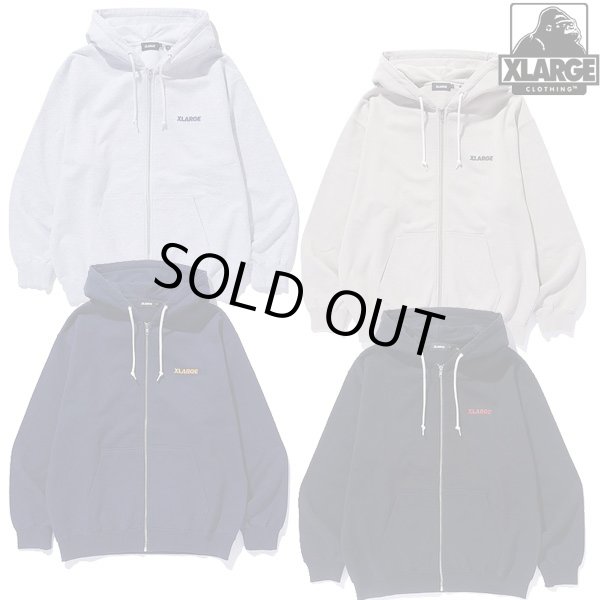 画像1: XLARGE ( エクストララージ ) - STANDARD LOGO ZIP HOODED SWEATSHIRT (1)