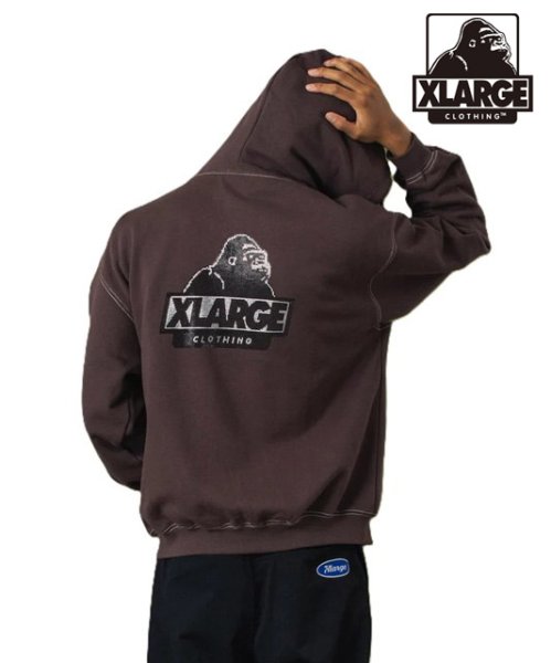 画像12: XLARGE ( エクストララージ ) - RHINESTONE OG ZIP HOODED SWEATSHIRT (12)