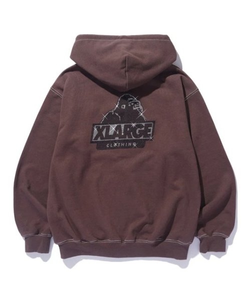 画像3: XLARGE ( エクストララージ ) - RHINESTONE OG ZIP HOODED SWEATSHIRT (3)
