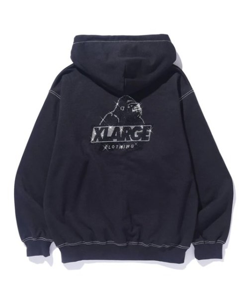 画像4: XLARGE ( エクストララージ ) - RHINESTONE OG ZIP HOODED SWEATSHIRT (4)