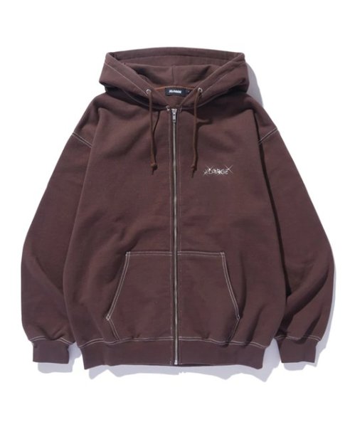 画像5: XLARGE ( エクストララージ ) - RHINESTONE OG ZIP HOODED SWEATSHIRT (5)