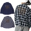 画像1: XLARGE ( エクストララージ ) - OLD ENGLISH L/S FLANNEL SHIRT (1)