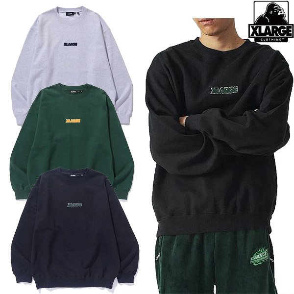 画像1: XLARGE ( エクストララージ ) - STANDARD LOGO CREWNECK SWEATSHIRT (1)