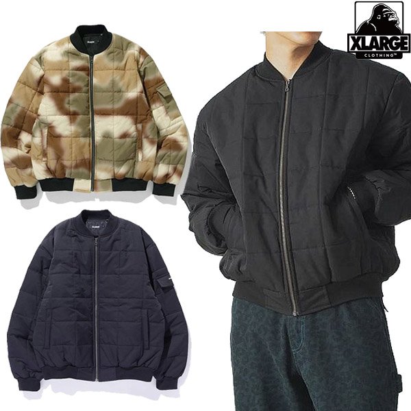 画像1: XLARGE ( エクストララージ ) - SQUARE QUILTED JACKET (1)