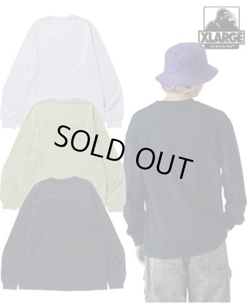 画像1: XLARGE ( エクストララージ ) - EMBOSSED OLD ENGLISH L/S TEE (1)