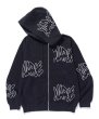 画像2: XLARGE ( エクストララージ ) - ALLOVER LOGO ZIP HOODED SWEATSHIRT (2)