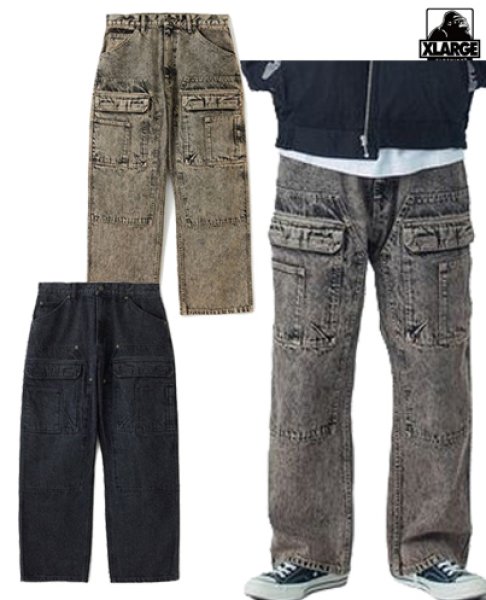 画像1: XLARGE ( エクストララージ ) - DENIM CARGO PANTS (1)