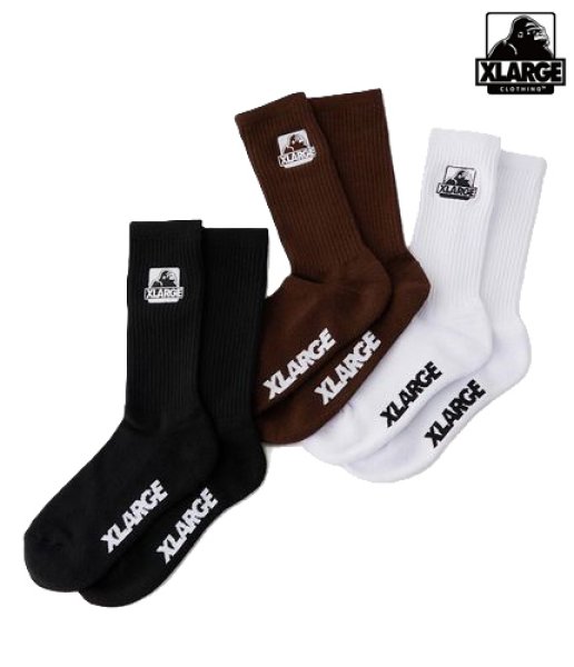 画像1: XLARGE ( エクストララージ ) - OG EMB SOCKS (1)