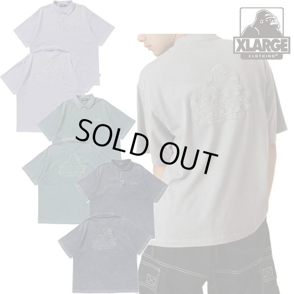 画像1: XLARGE ( エクストララージ ) - CHEMICAL WASH SLANTED OG POLO SHIRT (1)