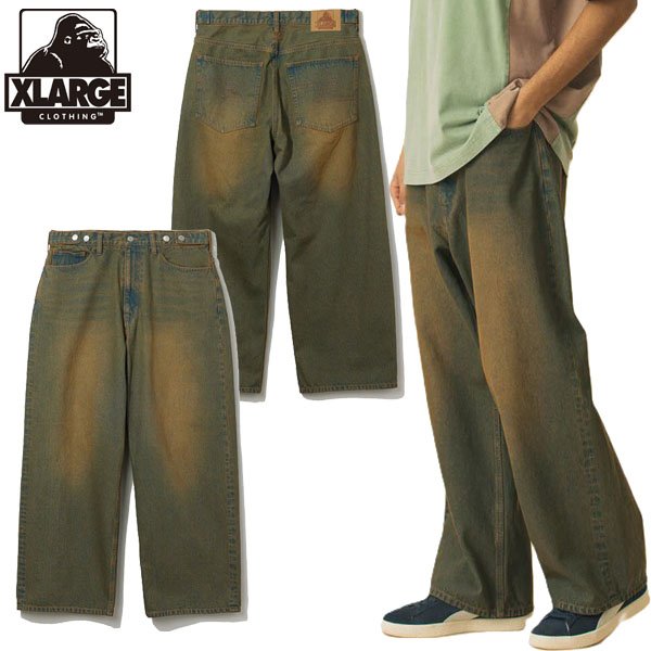画像1: XLARGE ( エクストララージ ) - BAGGY DENIM PANTS (1)