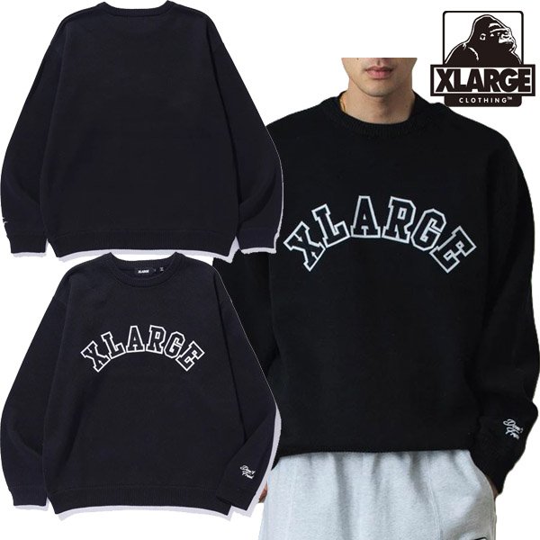 画像1: ☆予約商品☆ XLARGE ( エクストララージ ) - ARCH LOGO CREWNECK KNIT (1)