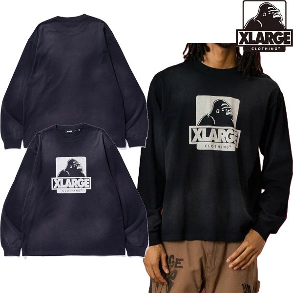画像1: XLARGE ( エクストララージ ) - DISCHARGE PRINTED OG L/S TEE (1)
