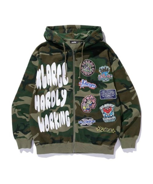 画像2: XLARGE ( エクストララージ ) - MULTI LOGO ZIP UP HOODED SWEATSHIRT (2)