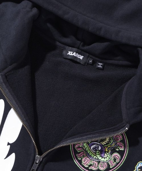 画像7: XLARGE ( エクストララージ ) - MULTI LOGO ZIP UP HOODED SWEATSHIRT (7)