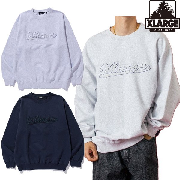画像1: XLARGE ( エクストララージ ) - CHENILLE LOGO CREWNECK SWEATSHIRT (1)