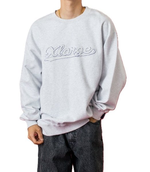 画像9: XLARGE ( エクストララージ ) - CHENILLE LOGO CREWNECK SWEATSHIRT (9)