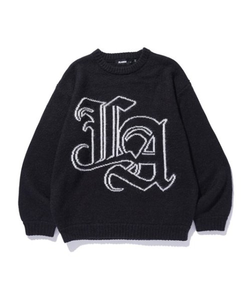 画像2: XLARGE ( エクストララージ ) - OLD ENGLISH MOHAIR KNIT SWEATER (2)