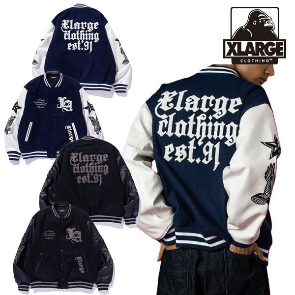 画像1: XLARGE ( エクストララージ ) - VARSITY JACKET (1)