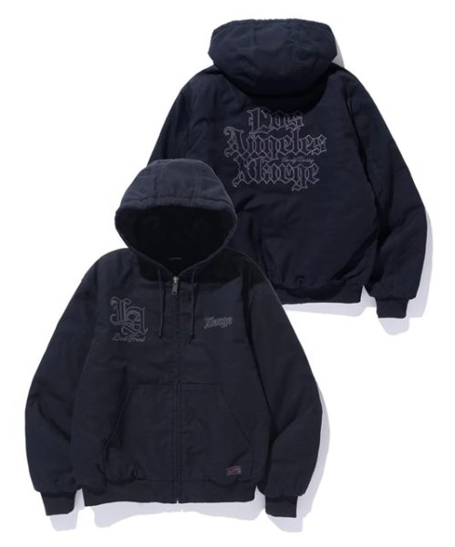 画像3: ☆予約☆ XLARGE ( エクストララージ ) - PATCHED OLD ENGLISH HOODED WORK JACKET (3)