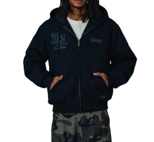 画像9: ☆予約☆ XLARGE ( エクストララージ ) - PATCHED OLD ENGLISH HOODED WORK JACKET (9)