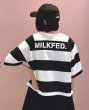 画像13: MILKFED ( ミルクフェド ) - BACK LOGO STRIPED TOP (13)