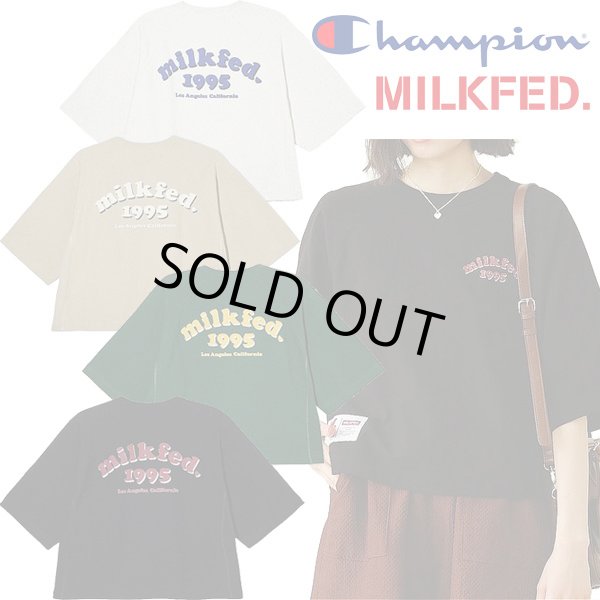 画像1: MILKFED ( ミルクフェド ) - MILKFED.×CHAMPION ARCH COOPER LOGO S/S TEE (1)