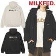 画像1: MILKFED ( ミルクフェド ) - BAR LOGO ZIP UP HOODIE (1)