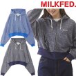 画像1: MILKFED ( ミルクフェド ) - OVERLOCK STICHED ZIP UP HOODIE (1)