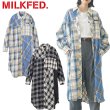 画像1: MILKFED ( ミルクフェド ) - PLAID PATCHWORK SHIRT DRESS (1)