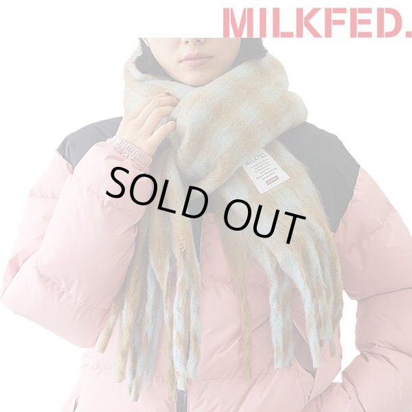 画像1: MILKFED ( ミルクフェド ) - CHECKERED SCARF (1)