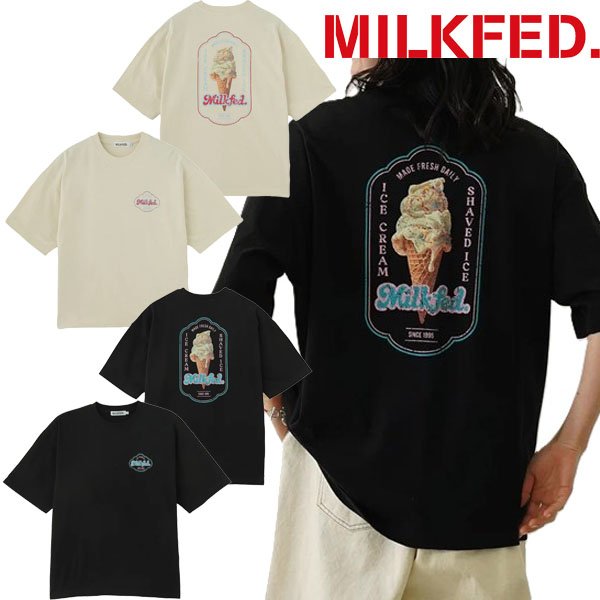 画像1: MILKFED ( ミルクフェド ) - ICE CREAM WIDE S/S TEE (1)